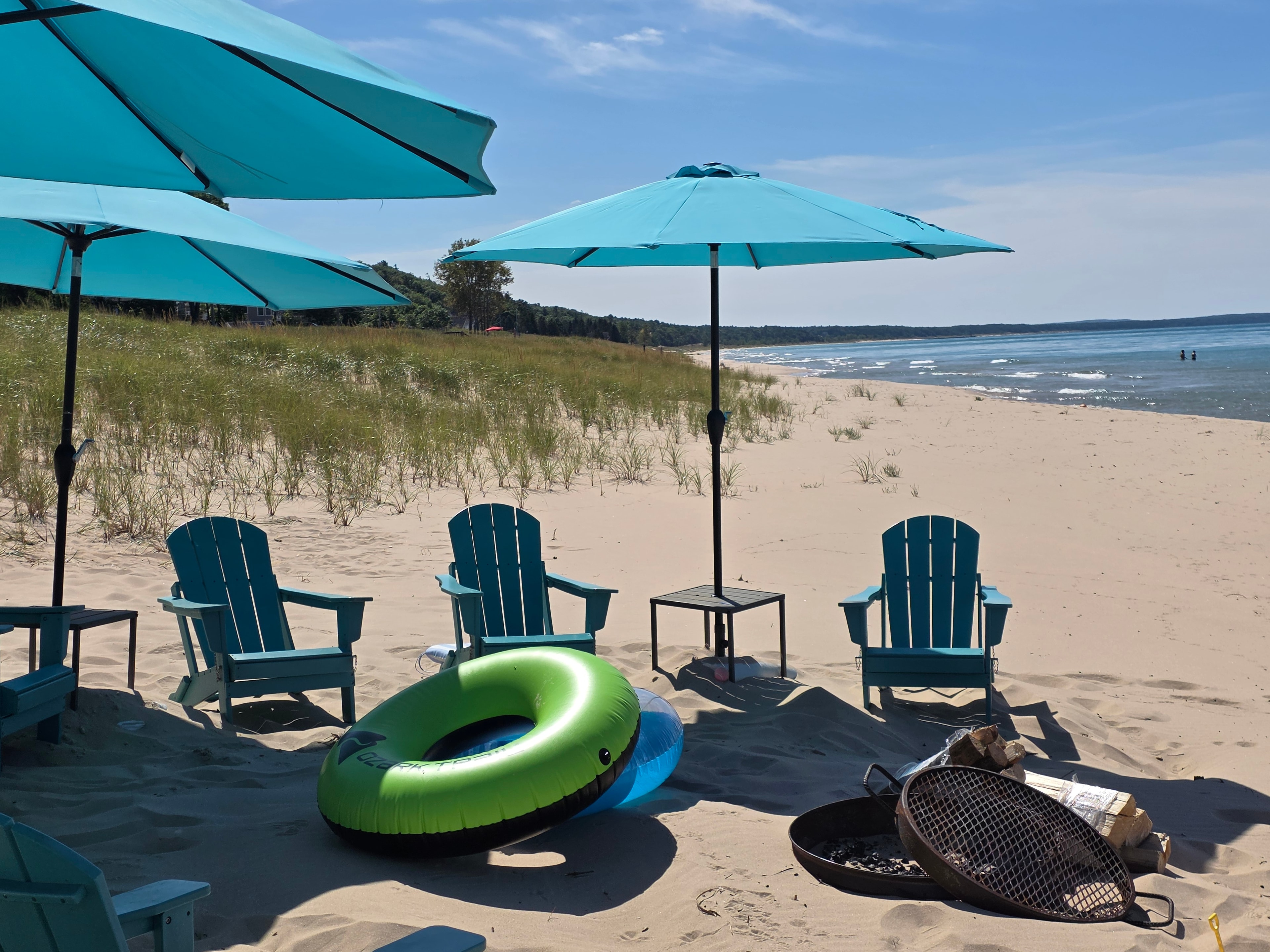 Beach house parking area