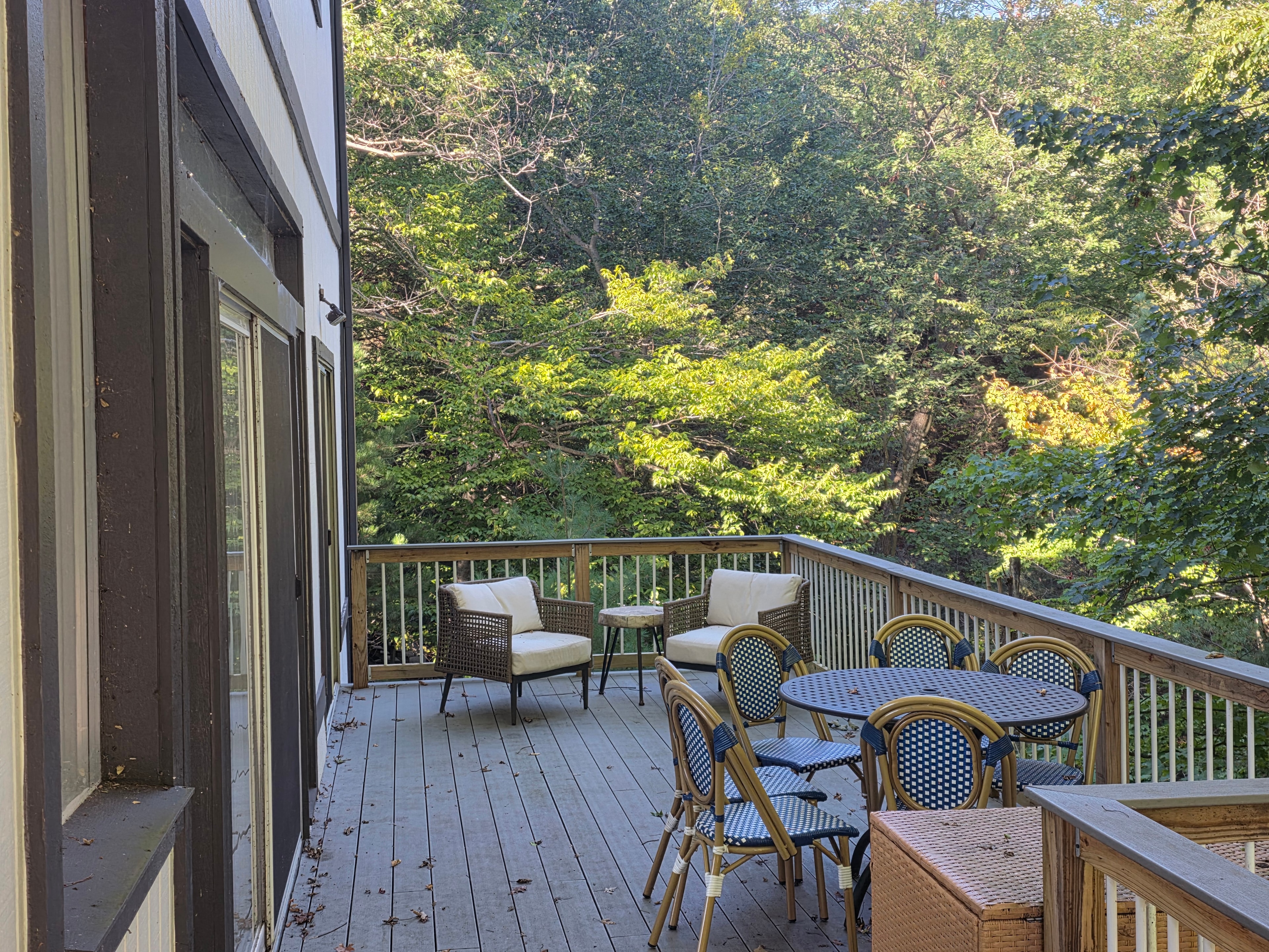 Aerial view of beach house