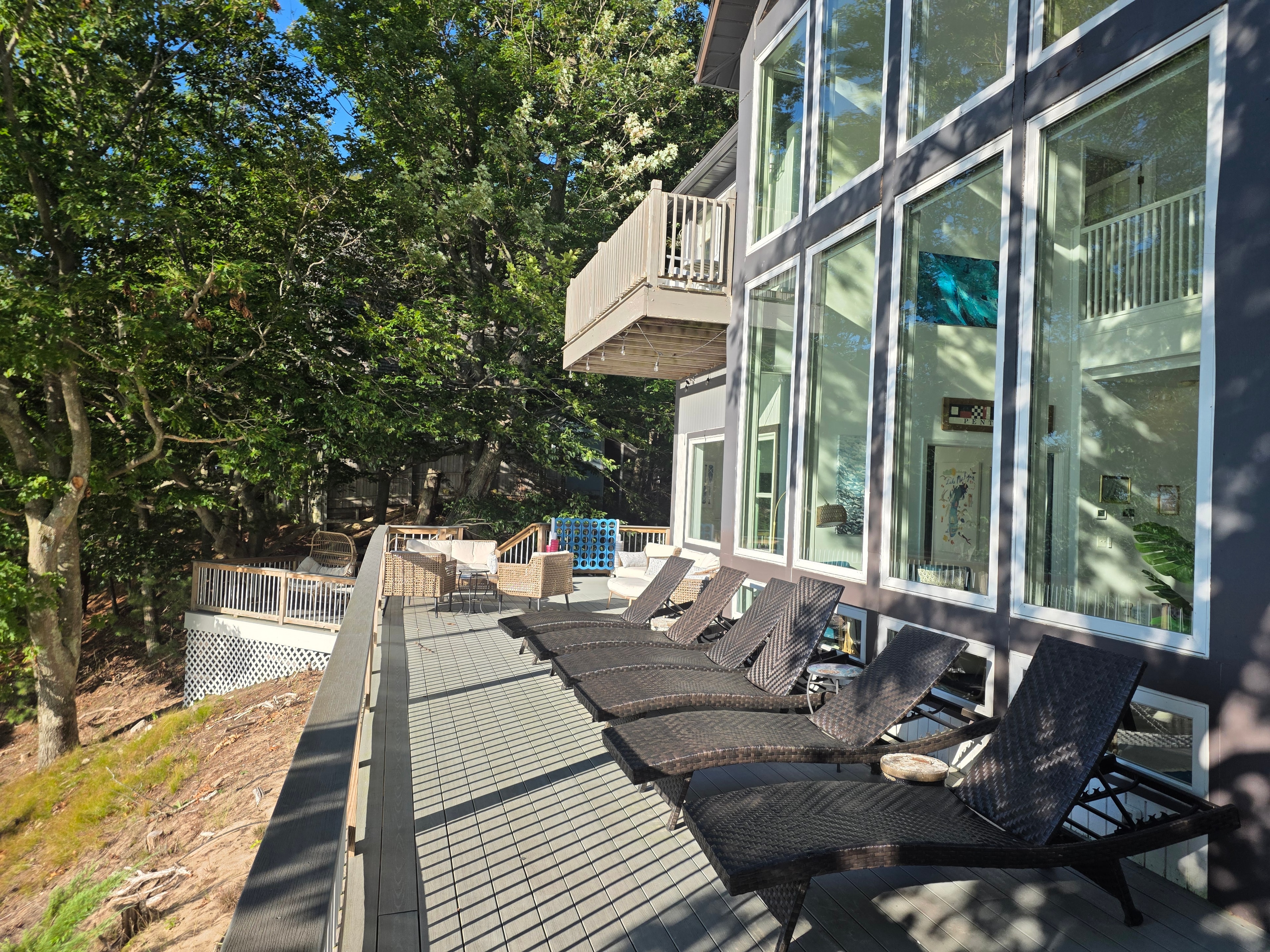 Deck lounge chairs