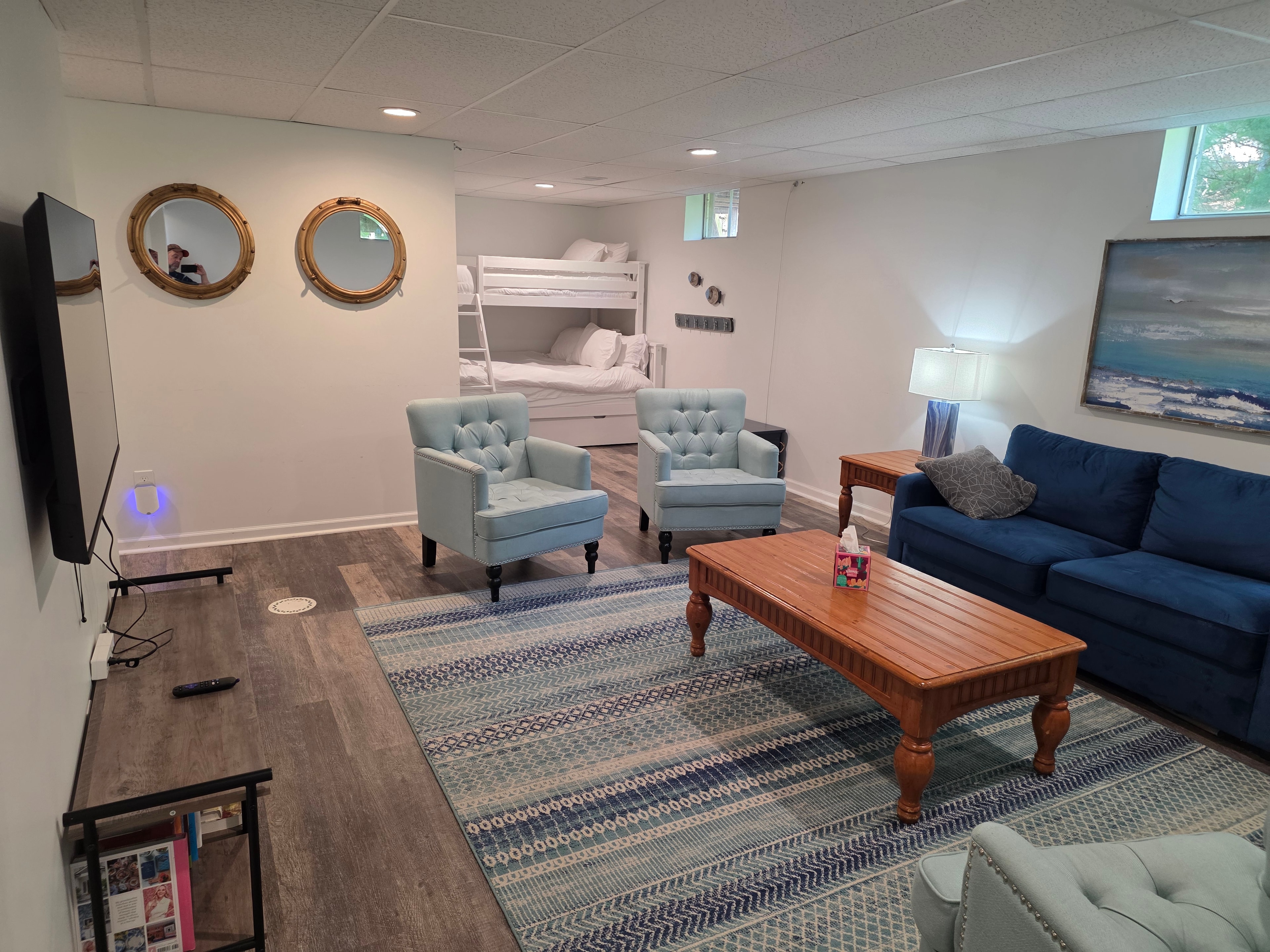 Basement recreation room